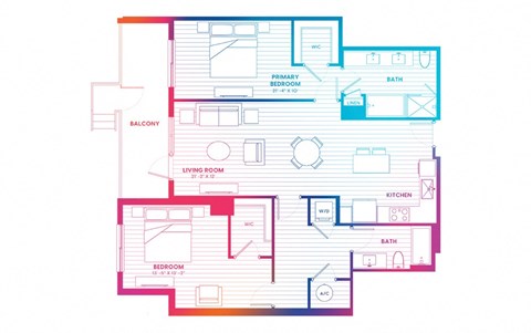 a blueprint of a floor plan of a house
